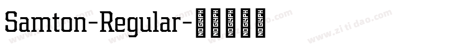 Samton-Regular字体转换
