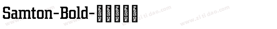 Samton-Bold字体转换