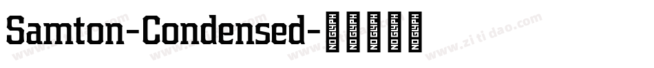 Samton-Condensed字体转换