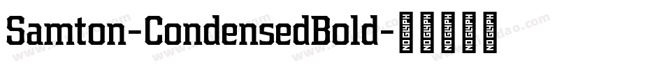 Samton-CondensedBold字体转换