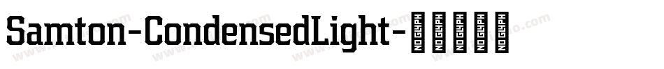 Samton-CondensedLight字体转换