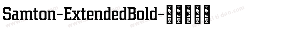 Samton-ExtendedBold字体转换
