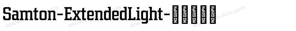 Samton-ExtendedLight字体转换