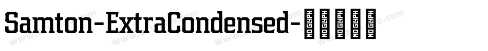Samton-ExtraCondensed字体转换