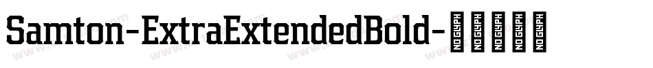 Samton-ExtraExtendedBold字体转换