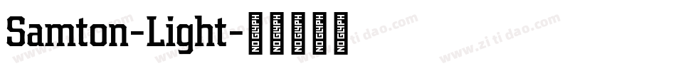 Samton-Light字体转换