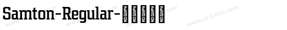 Samton-Regular字体转换