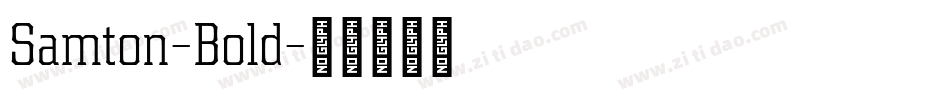 Samton-Bold字体转换