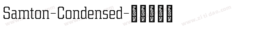 Samton-Condensed字体转换