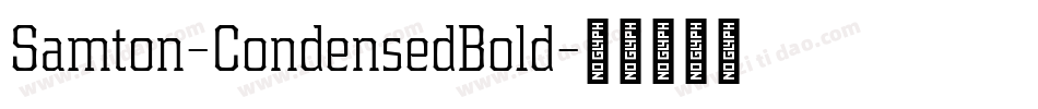 Samton-CondensedBold字体转换