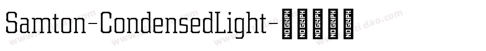 Samton-CondensedLight字体转换