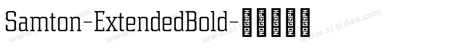 Samton-ExtendedBold字体转换
