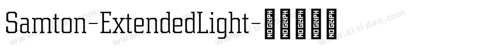 Samton-ExtendedLight字体转换