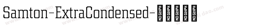 Samton-ExtraCondensed字体转换