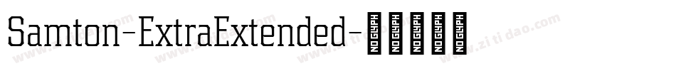 Samton-ExtraExtended字体转换