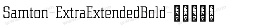 Samton-ExtraExtendedBold字体转换