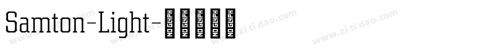 Samton-Light字体转换