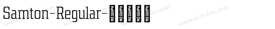 Samton-Regular字体转换