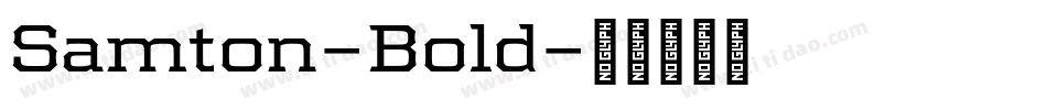 Samton-Bold字体转换