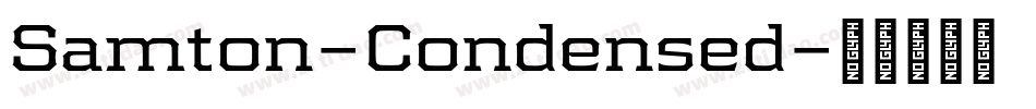 Samton-Condensed字体转换