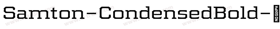 Samton-CondensedBold字体转换