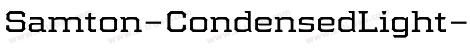 Samton-CondensedLight字体转换