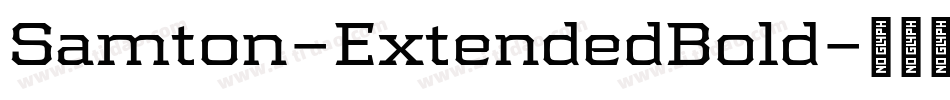 Samton-ExtendedBold字体转换