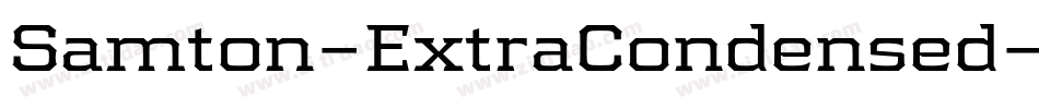 Samton-ExtraCondensed字体转换