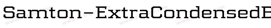 Samton-ExtraCondensedBold字体转换