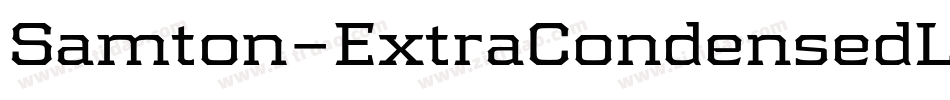 Samton-ExtraCondensedLight字体转换