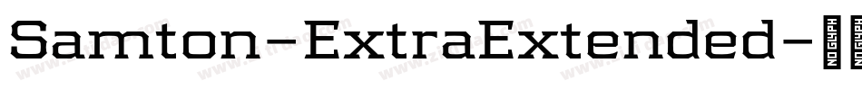 Samton-ExtraExtended字体转换