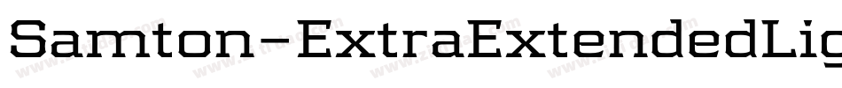 Samton-ExtraExtendedLight字体转换