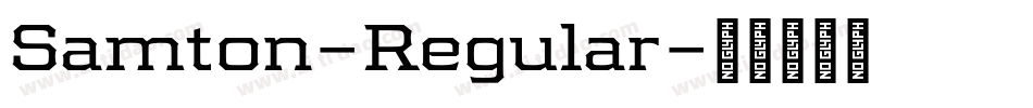 Samton-Regular字体转换