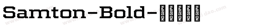 Samton-Bold字体转换