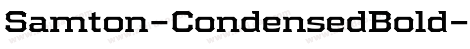 Samton-CondensedBold字体转换