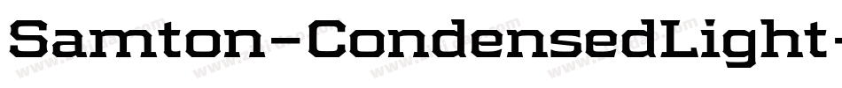 Samton-CondensedLight字体转换