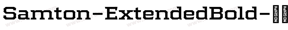 Samton-ExtendedBold字体转换