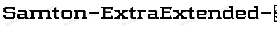 Samton-ExtraExtended字体转换