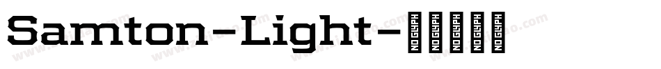 Samton-Light字体转换