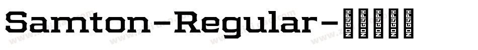 Samton-Regular字体转换