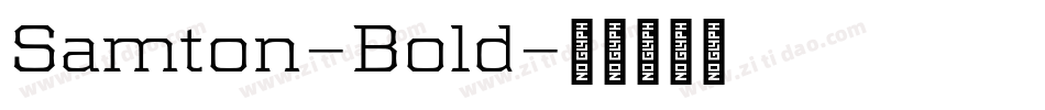 Samton-Bold字体转换