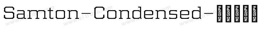 Samton-Condensed字体转换