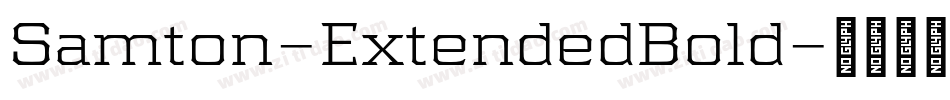 Samton-ExtendedBold字体转换
