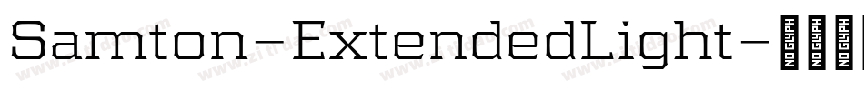 Samton-ExtendedLight字体转换
