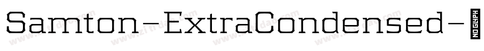 Samton-ExtraCondensed字体转换