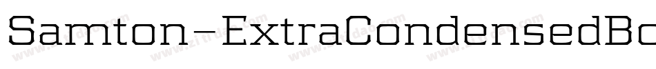 Samton-ExtraCondensedBold字体转换