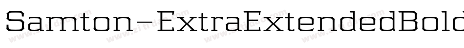 Samton-ExtraExtendedBold字体转换