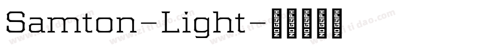 Samton-Light字体转换