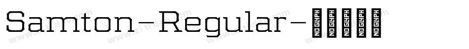Samton-Regular字体转换