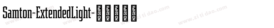 Samton-ExtendedLight字体转换